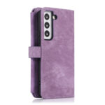 For Samsung Galaxy S23+ 5G Dream 9-Card Wallet Zipper Bag Leather Phone Case(Purple)