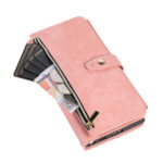 For Samsung Galaxy S23 Ultra 5G Dream 9-Card Wallet Zipper Bag Leather Phone Case(Pink)