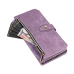 For Samsung Galaxy S23 Ultra 5G Dream 9-Card Wallet Zipper Bag Leather Phone Case(Purple)