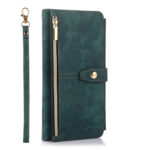 For Samsung Galaxy S20 Dream 9-Card Wallet Zipper Bag Leather Phone Case(Green)