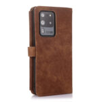 For Samsung Galaxy S20 Dream 9-Card Wallet Zipper Bag Leather Phone Case(Brown)