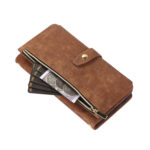 For Samsung Galaxy S20 Dream 9-Card Wallet Zipper Bag Leather Phone Case(Brown)