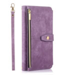 For Samsung Galaxy S20 Dream 9-Card Wallet Zipper Bag Leather Phone Case(Purple)