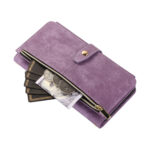 For Samsung Galaxy S20 Dream 9-Card Wallet Zipper Bag Leather Phone Case(Purple)