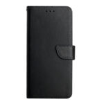 For Xiaomi 13 Pro HT02 Genuine Leather Fingerprint-proof Flip Phone Case(Black)