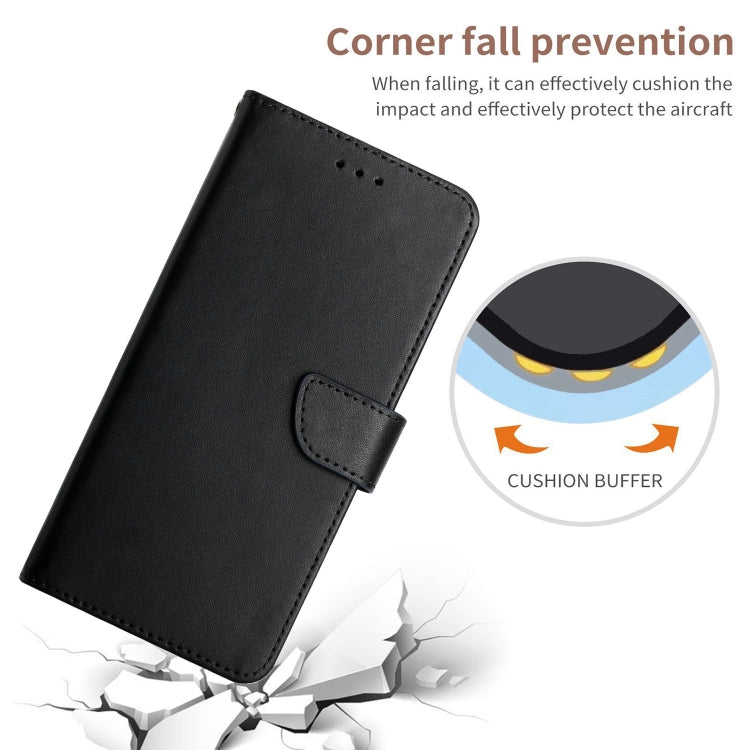 For Xiaomi 13 Pro HT02 Genuine Leather Fingerprint-proof Flip Phone Case(Black)