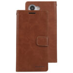 For Samsung Galaxy S23 5G GOOSPERY BLUE MOON Crazy Horse Texture Leather Phone Case(Brown)