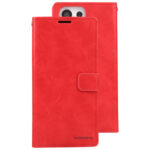 For Samsung Galaxy S23 Ultra 5G GOOSPERY BLUE MOON Crazy Horse Texture Leather Phone Case(Red)