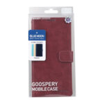 For Samsung Galaxy S23 Ultra 5G GOOSPERY BLUE MOON Crazy Horse Texture Leather Phone Case(Wine Red)