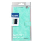 For Samsung Galaxy S23 Ultra 5G GOOSPERY BLUE MOON Crazy Horse Texture Leather Phone Case(Mint Green)