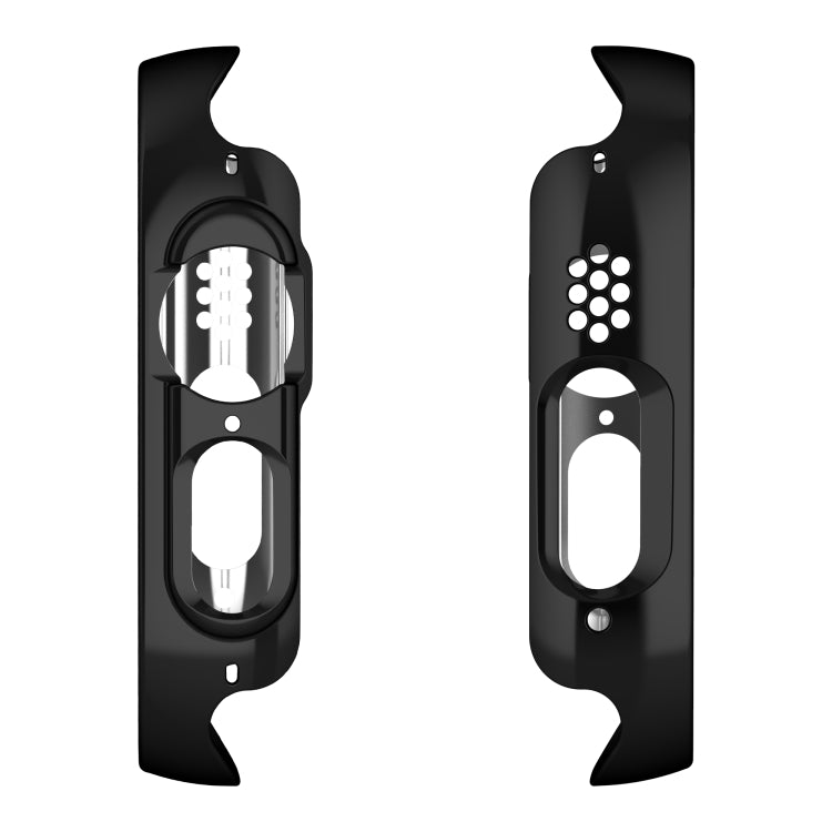 For Apple Watch Ultra 49mm Plating Gloss PC Tempered Glass Integral Watch Case(Black)