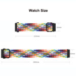 For Google Pixel Watch Buckle Nylon Braided Watch Band(Camouflage Multicolor)