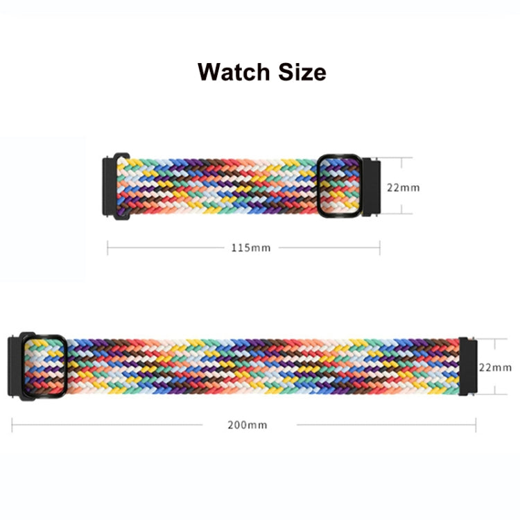 For Google Pixel Watch Buckle Nylon Braided Watch Band(Charcoal)