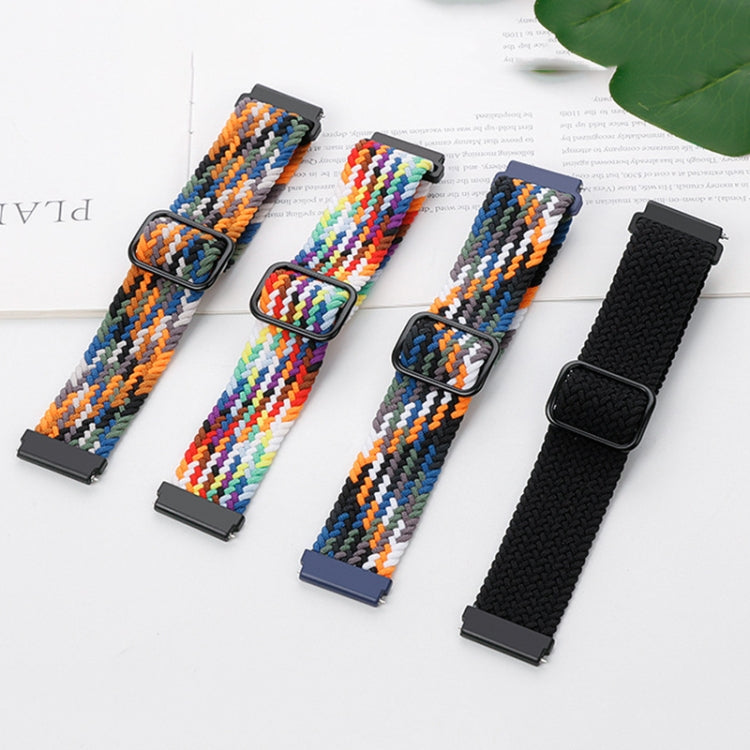 For Google Pixel Watch Buckle Nylon Braided Watch Band(Camouflage Multicolor)