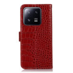 For Xiaomi 13 Pro Crocodile Top Layer Cowhide Leather Phone Case(Red)