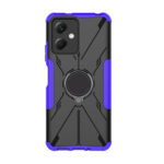 For Xiaomi Redmi Note 12 5G Armor Bear Shockproof PC + TPU Phone Case with Ring(Purple)