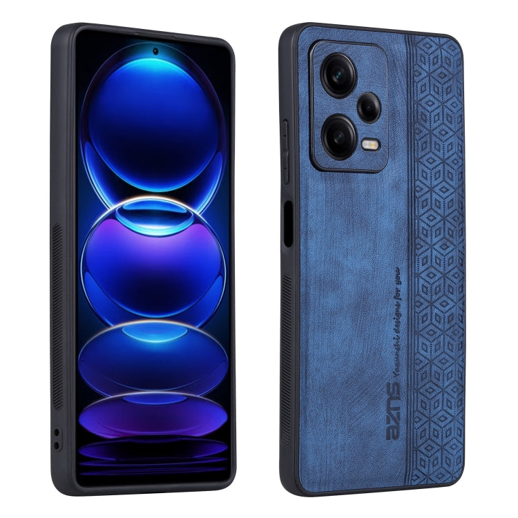 For Xiaomi Redmi Note 12 Pro AZNS 3D Embossed Skin Feel Phone Case(Sapphire Blue)