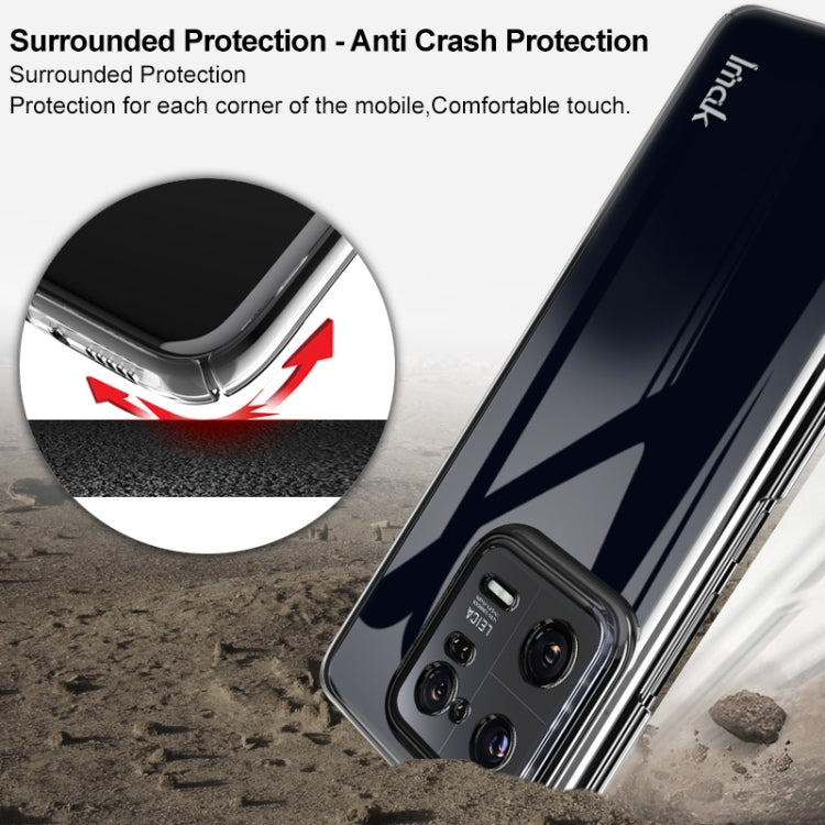 For Xiaomi 13 Pro 5G 8.38mm Ceramic Version imak Wing II Pro Series Wear-resisting Crystal Phone Protective Case(Transparent)