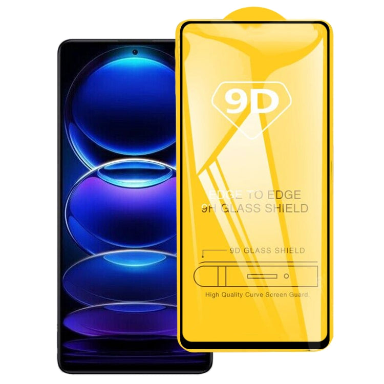 9D Full Glue Full Screen Tempered Glass Film For Xiaomi Redmi Note 12 Pro/12 Pro+ Global