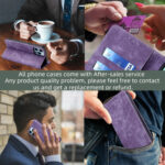 For Xiaomi 13 RFID Anti-theft Brush Magnetic Leather Phone Case(Purple)