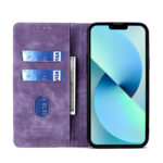 For Xiaomi 13 Pro RFID Anti-theft Brush Magnetic Leather Phone Case(Purple)