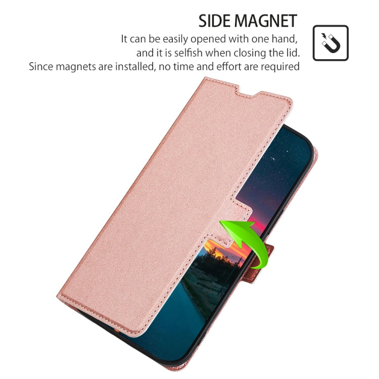 For Xiaomi 13 Ultra-thin Voltage Side Buckle Leather Phone Case(Rose Gold)