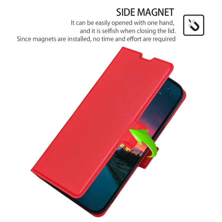 For Xiaomi 13 Ultra-thin Voltage Side Buckle Leather Phone Case(Red)