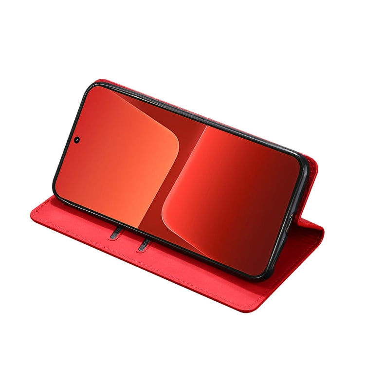 For Xiaomi 13 Pro Skin Feel Magnetic Horizontal Flip Leather Phone Case(Red)