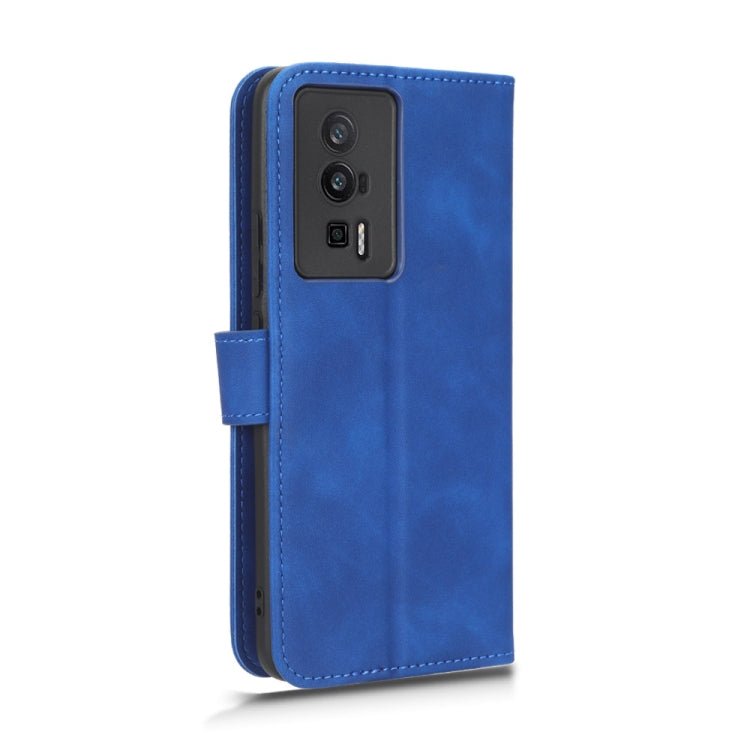 For Xiaomi Redmi K60 / K60 Pro Skin Feel Magnetic Flip Leather Phone Case(Blue)