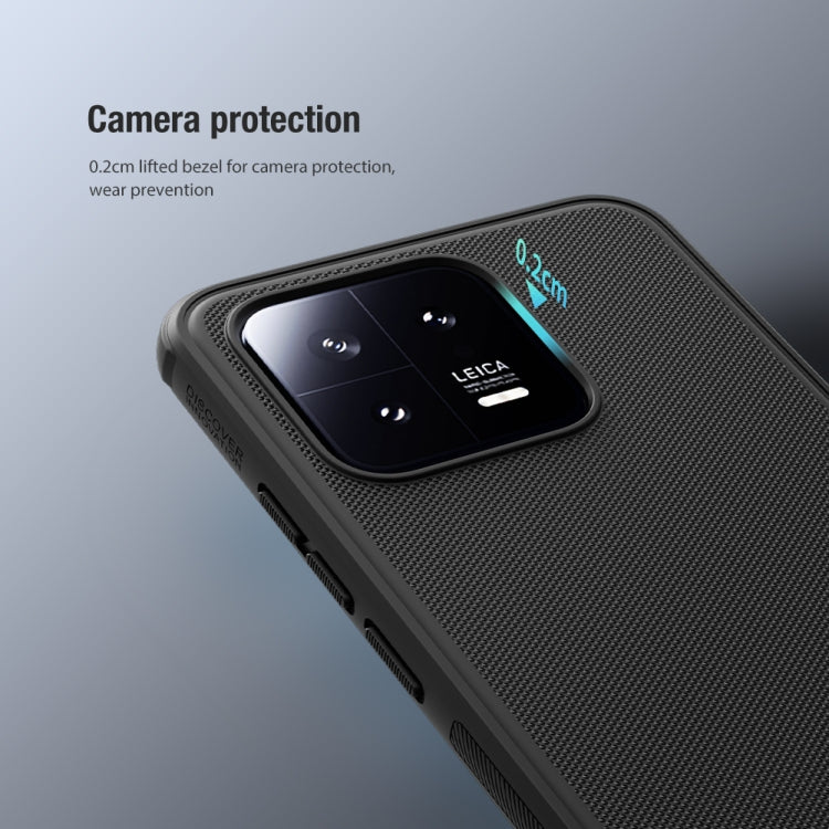 For Xiaomi 13 NILLKIN Frosted Shield Pro PC + TPU Phone Case(Black)