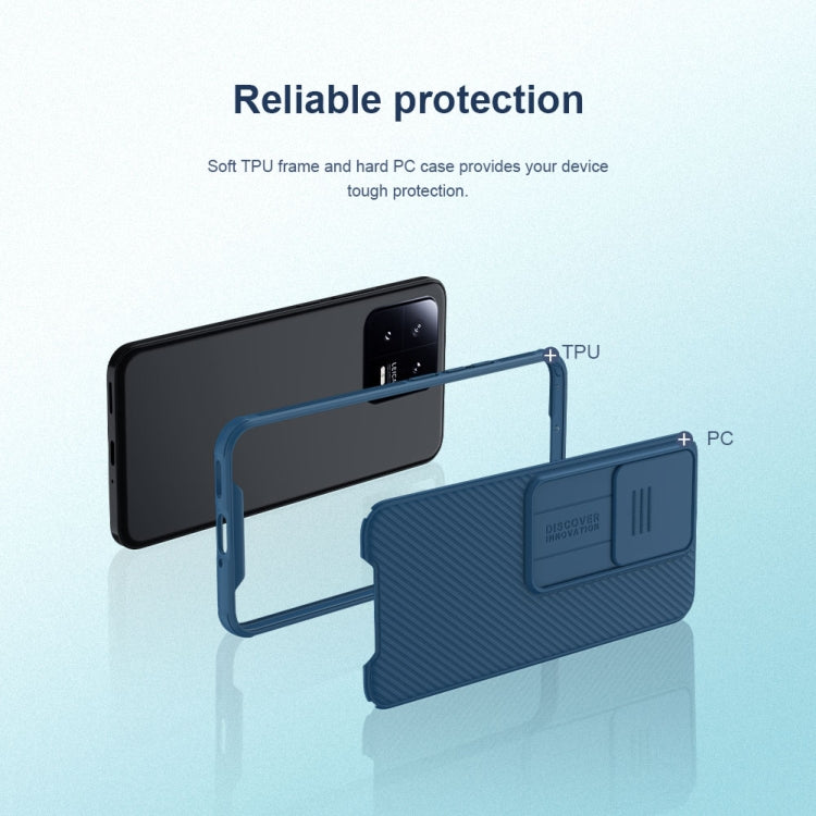 For Xiaomi 13 NILLKIN CamShield Pro PC Phone Case(Blue)