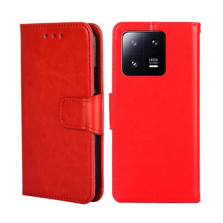 For Xiaomi 13 Pro Crystal Texture Leather Phone Case(Red)