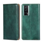 For Xiaomi Redmi K60 / K60 Pro Gloss Oil Solid Color Magnetic Leather Phone Case(Green)