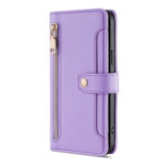 For Xiaomi Redmi K60 / K60 Pro Sheep Texture Cross-body Zipper Wallet Leather Phone Case(Purple)