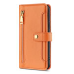 For Xiaomi Redmi K60 / K60 Pro Sheep Texture Cross-body Zipper Wallet Leather Phone Case(Orange)