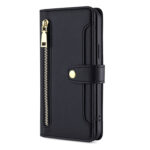 For Xiaomi Redmi K60 / K60 Pro Sheep Texture Cross-body Zipper Wallet Leather Phone Case(Black)