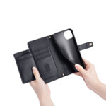 For Xiaomi Redmi K60 / K60 Pro Sheep Texture Cross-body Zipper Wallet Leather Phone Case(Black)