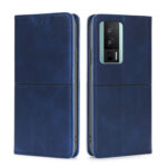 For Xiaomi Redmi K60 / K60 Pro Cow Texture Magnetic Horizontal Flip Leather Phone Case(Blue)