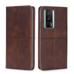 For Xiaomi Redmi K60 / K60 Pro Cow Texture Magnetic Horizontal Flip Leather Phone Case(Dark Brown)