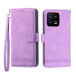 For Xiaomi 13 Dierfeng Dream Line TPU + PU Leather Phone Case(Purple)