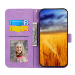 For Xiaomi 13 Dierfeng Dream Line TPU + PU Leather Phone Case(Purple)