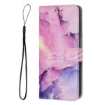 For Xiaomi 13 Pro Painted Marble Pattern Leather Phone Case(Purple)