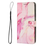 For Xiaomi 13 Pro Painted Marble Pattern Leather Phone Case(Rose Gold)