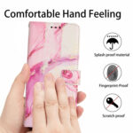 For Xiaomi 13 Pro Painted Marble Pattern Leather Phone Case(Rose Gold)