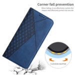 For Xiaomi Redmi K60 / K60 Pro Diamond Pattern Skin Feel Magnetic Leather Phone Case(Blue)