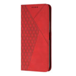 For Xiaomi Redmi K60 / K60 Pro Diamond Pattern Skin Feel Magnetic Leather Phone Case(Red)