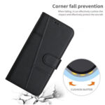 For Xiaomi Redmi K60 / K60 Pro Stitching Calf Texture Buckle Leather Phone Case(Black)