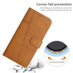 For Xiaomi Redmi Note 12 Pro+ Global / Note 12 Explorer Stitching Calf Texture Buckle Leather Phone Case(Yellow)