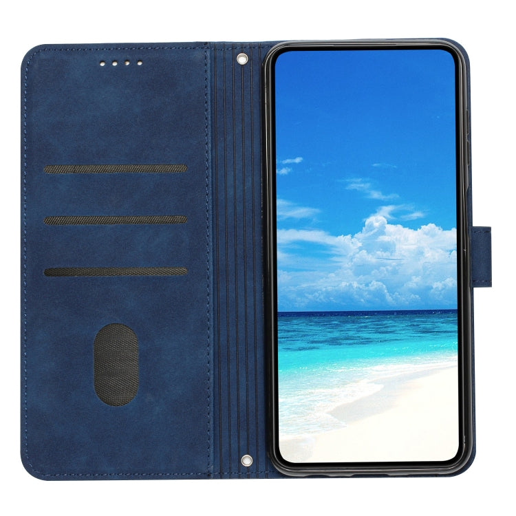 For Xiaomi Redmi K60 / K60 Pro Skin Feel Heart Pattern Leather Phone Case(Blue)