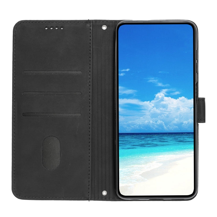 For Xiaomi Redmi K60 / K60 Pro Skin Feel Heart Pattern Leather Phone Case(Black)